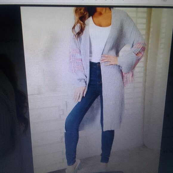 Bundle sunglass&luxury softball comfortable warm long cardigan NWT - Picture 2 of 9